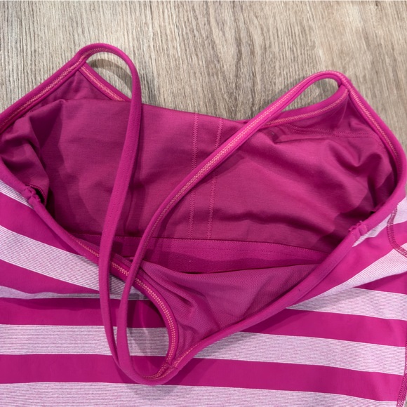 Lululemon Power Y Tank Raspberry Stripe - Picture 8 of 9